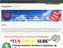 Tablet Screenshot of happyvisa.com